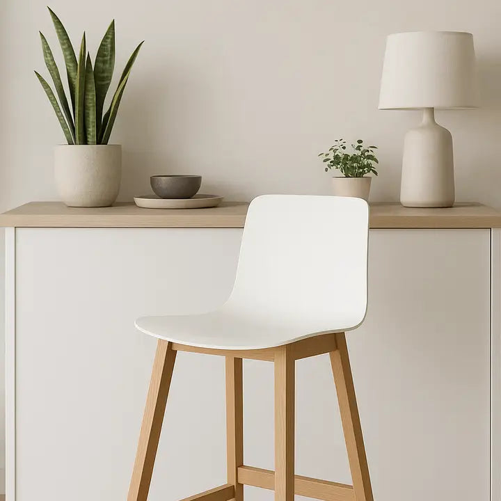Bar Stool Ergo Set of 4, Nordic Style